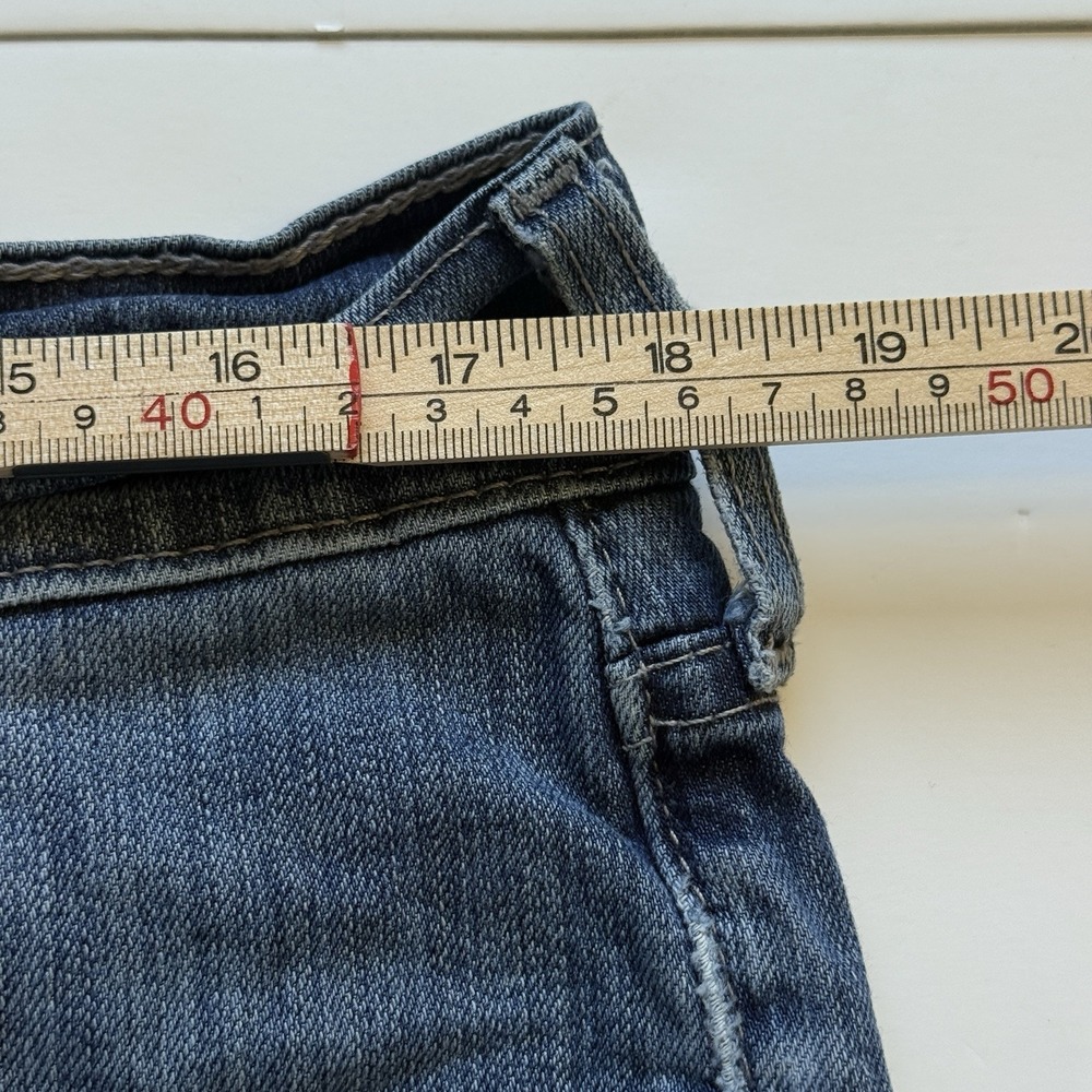 Vintage True Religion Jeans Mens 36x30 Danny Bootcut Med Wash Whisker USA Made - Picture 11 of 12